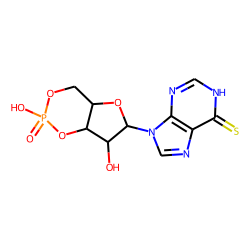 9H-purine-6(1h)-thione, 9-beta-d-ribofuranosyl-, 3',5'-cyclic phosphate