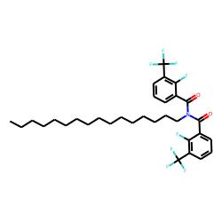 Benzamide, 3-trifluoromethyl-2-fluoro-N-(3-trifluoromethyl-2-fluorobenzoyl)-N-hexadecyl-