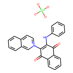 2-Anilino-1,4-dioxo-naphthyl 3-isoquinolinium perchlorate