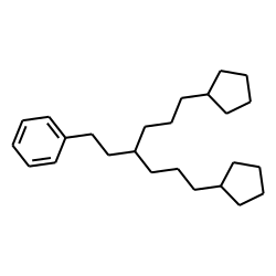 Benzene, [6-cyclopentyl-3-(3-cyclopentylpropyl)hexyl]-