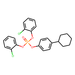 Bis(2-chlorophenyl) 4-cyclohexylphenyl phosphate
