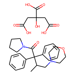 1-(3-Methyl-4-morpholino-2,2-diphenylbutyryl)pyrrolidine, citrate