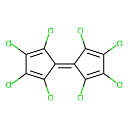 Bicyclopentadienylidene, octachloro-