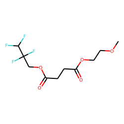 Succinic acid, 2,2,3,3-tetrafluoropropyl 2-methoxyethyl ester