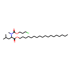 L-Leucine, N-methyl-N-(3-chloropropoxycarbonyl)-, octadecyl ester