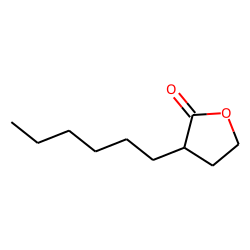 2(3H)-Furanone, 3-hexyldihydro-