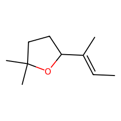 FURAN, TETRAHYDRO-2,2-DIMETHYL-5-(1-METHYL-1-PROPENYL)-