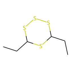 1,2,3,5-Tetrathiane, 4,6-diethyl-, trans-