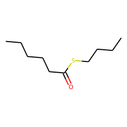 Hexanoic acid, thio-, S-butyl ester