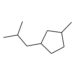 Cyclopentane, 1-methyl-3-(2-methylpropyl)-