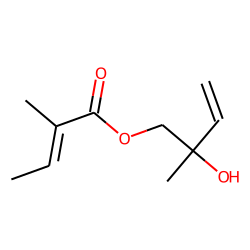 2-Hydroxy-2-methyl-but-3-enyl 2-methyl-2(Z)-butenoate