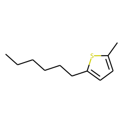 Thiophene, 2-hyxyl-5-methyl