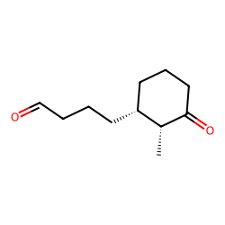 CYCLOHEXANEBUTANAL, 2-METHYL-3-OXO-, CIS-