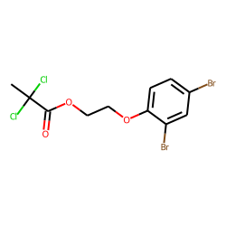 Alpha,alpha-dichloropropionic acid, 2-(2,4-dibromophenoxy) ethyl ester