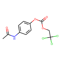 Acetamide, n-(p-hydroxyphenyl)-, 2,2,2-trichloroethyl carbonate