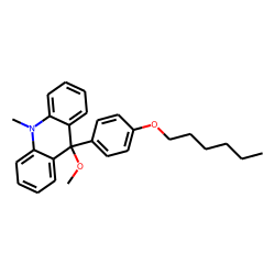 9-(P-hexyloxyphenyl)-9-methoxy-10-methylacridan