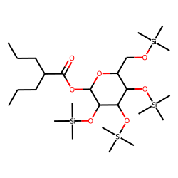2-Propylpentanoic acid, 2,3,4,6-tetra(trimethylsilyl)-1-glucopyranoside