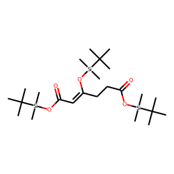 3-Hydroxyhex-2-enedioic acid, tert-butyldimethylsilyl ether, bis(tert-butyldimethylsilyl) ester