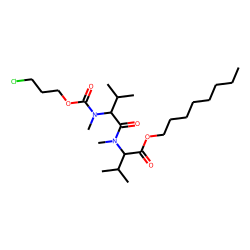 DL-Valyl-DL-Valine, N,N'-dimethyl-N'-(3-chloropropoxycarbonyl)-, octyl ester