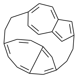 Pentacyclo[13.3.2.2<sup>6,10</sup>.1<sup>3,18</sup>.1<sup>9,12</sup>]tetracosa-1,3(21),6,8,10,12(22),15,17,19,23-decaene