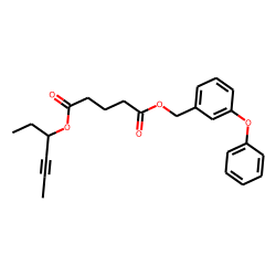 Glutaric acid, hex-4-yn-3-yl 3-phenoxybenzyl ester
