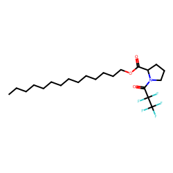 L-Proline, N-pentafluoropropionyl-, tetradecyl ester