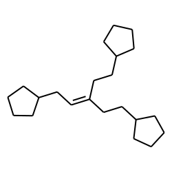 Cyclopentane, 1,1'-[3-(2-cyclopentylethylidene)-1,5-pentanediyl]bis-