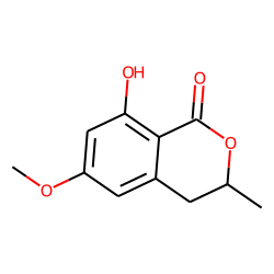 1H-2-Benzopyran-1-one, 3,4-dihydro-8-hydroxy-6-methoxy-3-methyl-, (R)-