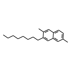 Naphthalene, 2,6-dimethyl-3-octyl-