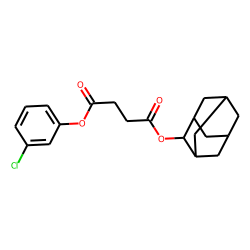 Succinic acid, 3-chlorophenyl adamant-2-yl ester