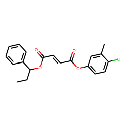 Fumaric acid, 1-phenylprop-1-yl 4-chloro-3-methylphenyl ester