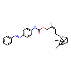 P-phenylazo carbanilic acid, santalol ester