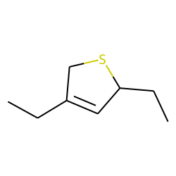 2,4-Diethyl-2,5-dihydro-thiophene, stereoisomer 1