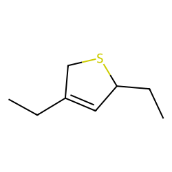 2,4-Diethyl-2,5-dihydro-thiophene, stereoisomer 2