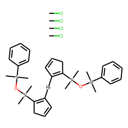 1,1'-Bis-[3-(x,x-dichlorophenyl)-1,1,3,3 tetramethyl disiloxanyl] ferrocene
