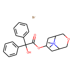 9-Methyl-3-oxo-9-azabicyclo[3.3.1]nonan-7-ol, benzilate ester, methobromide