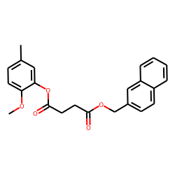 Succinic acid, naphth-2-ylmethyl 2-methoxy-5-methylphenyl ester