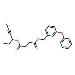Succinic acid, hex-4-yn-3-yl 3-phenoxybenzyl ester