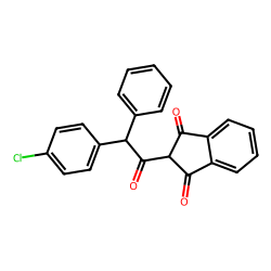 1H-Indene-1,3(2H)-dione, 2-[(4-chlorophenyl)phenylacetyl]-