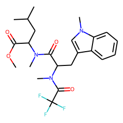 Tryptophan-leucine, N(«alpha»,«epsilon»)-trifluoroacetyl-N-O-permethyl derivative
