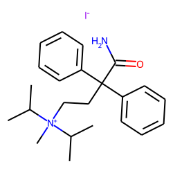 Ammonium iodide, (3-carbamoyl-3,3-diphenylpropyl)diisopropylmethyl-