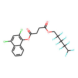 Succinic acid, 2,2,3,3,4,4,5,5-octafluoropentyl 2,4-dichloronaphth-1-yl ester