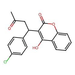 2H-1-Benzopyran-2-one, 3-[1-(4-chlorophenyl)-3-oxobutyl]-4-hydroxy-