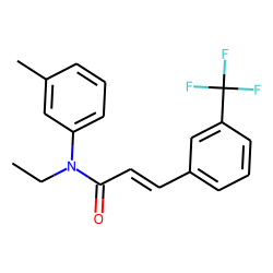 trans-Cinnamamide, N-ethyl-N-(3-methylphenyl)-3-trifluoromethyl-