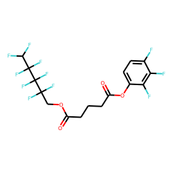 Glutaric acid, 2,2,3,3,4,4,5,5-octafluoropentyl 2,3,4-trifluorophenyl ester