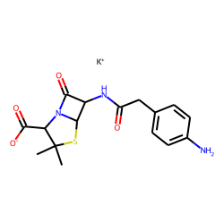 Potassium 6-(p-amino-phenylacetamido)-penicillinate