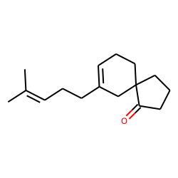 7-(4-Methylpentene-3-yl) spiro[4.5]decene-7-one-1