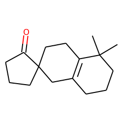 Spiro[8,8-dimethyl-1,2,3,4,5,6,7,8-octahydronaphthalene-3,2'-cyclopentanone-1']