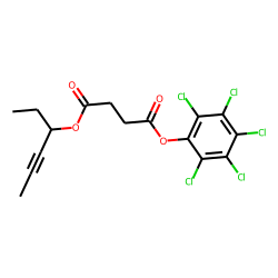 Succinic acid, hex-4-yn-3-yl pentachlorophenyl ester
