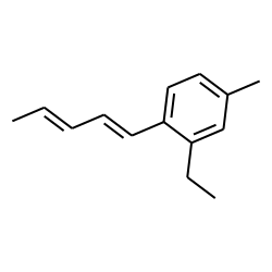 2-ethyl-4-methyl-1,3-pentadienyl benzene